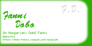 fanni dobo business card